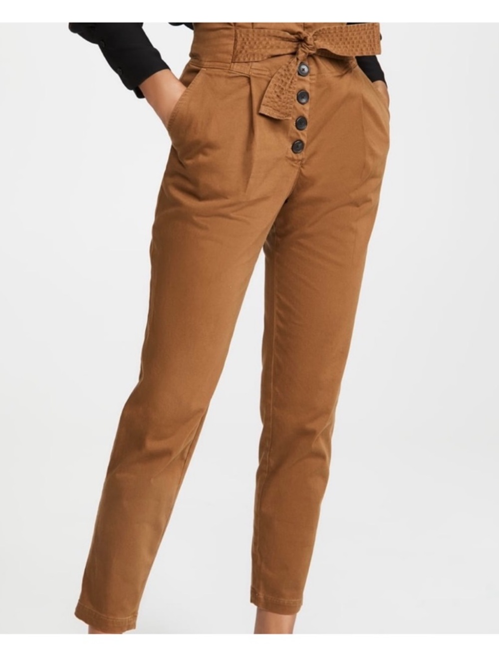 A.L.C. Krew High Waist Cotton Pants Womens Size 12 in Camel